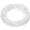 QUARKZMAN Nastro Tenuta Schiuma Silicone, Diametro 2mm (0,08) Lunghezza 12 Metri (39,37 Ft) Guarnizione Gomma Spugna Rotonda Corda Gomma Solida per Macchinari e Industrie Colore Bianco