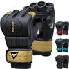 Mytra Fusion Guanti MMA per Uomo e Donna - Guanti MMA Sparring Open Palm Traspiranti, Guanti Grappling per Kickboxing, Muay Thai, Lotta in Gabbia, MMA e Allenamento di Arti Marziali