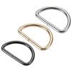 sourcing map Sourcingmap, anello a D in metallo da 38 mm, con fibbia a D, color oro, argento, nero (totale 15 pezzi)