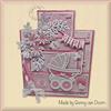 Nellie's Choice, Fustella di Forma Carrozzina, 7.5 x 8 cm, per Creare Biglietti, Natale, Scrapbooking, Fai da Te, DIY, Giallo, 75x80mm