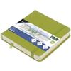 Kangaro Art Sketchbook - Blocco da disegno, 12 x 12 cm, copertina rigida in poliuretano, 80 fogli, 140 g, carta color crema con elastico e nastro
