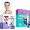 Nurvidis 30 Pcs Dentifricio Solido, 20pcs Mini Collutorio, Compresse Per La Pulizia Dei Denti, Collutorio Portatile Da Viaggio, Dentifricio Naturale Sbiancante, Pulisci I Denti E Rinfresca L'alito(Uva+Uva)