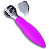 CREDO POP ART - Pialla in corno con clip di fissaggio, cromata, colore: rosa