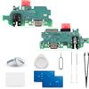 Extkry Connettore di Ricarica per Samsung Galaxy A25 5G Kit Riparazione | Porta di ricarica flat ricarica porta caricabatterie charging port microfono con kit di riparazione.