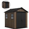 Keter Signature Walnut 757/775 - Casetta da giardino - Con finestre - 230x223x246 cm