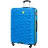 PUCCINI Valigetta rigida California, bagaglio a mano, leggera, con 4 ruote, M-L-XL, Blu, L, Valigia media