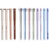 SINZONeu® Set 12 Penne Gel Cancellabili - Inchiostro Nero 0.5mm - Design Animali (Unicorno, Orso, Elefante) - Colori Pastello - Per Scuola/Ufficio