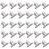 muahmuah Clip del Raccoglitore 30 Pezzi Piccole Clip da Graffetta in Metallo per Bulldog per Sacchetti di Cibo, Immagini Foto, Artigianato Artistico, Home Office Supply 22mm (Argento)