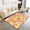 Loussiesd Tappeto vintage anni '60 Groovy Soggiorno Tappeti Vintage anni '70 Modello Decor Tappeto Groovy Hippie Motivo Accent Area Tappeto 150 X200 cm