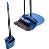 Jekayla Set Scopa e Paletta, Spazzatrice e Paletta Combinata con 137 CM Maniglia Estensibile per la Pulizia della casa, blu