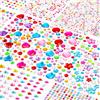 QUARKZMAN 1532 Pezzi Adesivi Strass Autoadesivi – 3 Fogli Di Gemme Glitter 3/4/5 Mm, Colore Blu Acqua, Per Decorazioni Fai Da Te - 2