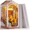 ROBOTIME Book Nook Kit per adulti - Holiday Café, kit fai da te casa in miniatura, decorazione per libreria, regalo creativo per ragazzi e adulti