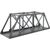 Evemodel 1 pista H0 1:87 modello ponte ponte a graticcio per modellini ferroviari (grigio scuro)