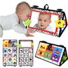 Dr.Rapeti Specchio per Bambini Giochi Sensoriali in Bianco e Nero Specchio per Neonato Giocattolo (Specchio da Pavimento)
