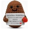 BigDaddy Patatina Positiva con Messaggio Motivazionale - Idee Regalo Donna Compleanno - Regalo Amica Speciale Originale - Regalo Ufficio (Marrone)