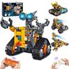 MOJINO Robot Telecomandati per Bambini 5 6 7 8 9 10 11 12 13 14+ Ans Garcon, 4 in 1 Robot da Corsa RC regalo di compleanno per 8 9 10 11 12+ anni
