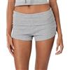 Shewant Mini pantaloncini pieghevoli da donna a vita alta elasticizzati rollover pantaloncini slim fit pantaloncini estivi casual, Marina Militare, S