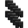 NEXT Boxer da Uomo in 100% Cotone, Frontale ad A - Intimo con vestibilità Comoda e Fascia Elastica in Vita Nero L
