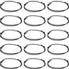 UNICRAFTALE 80 Pezzo di Cordoncino in Poliestere Cerato Nero per Braccialetti Regolabile Diametro Interno 40~70mm per Donne e Uomini Forniture per Creazione di Gioielli