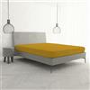 Italian Bed Linen Lenzuolo Sotto MAX COLOR con Angoli Elasticizzati da 25 cm Letto Matrimoniale 170x200 cm, 100% Cotone Made in Italy - Tinta Unita SENAPE