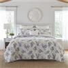 Laura Ashley, Keighley - Set 2 pezzi con copriletto e federa coordinata, biancheria da letto in cotone leggero reversibile, per tutte le stagioni (colore: lilla, per letto twin)