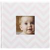 Pearhead Album fotografico, idea regalo per neonato, battesimo o battesimo, 50 pagine, grigio con pois bianchi