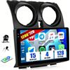 SIXWIN 4+128G Android 15 Autoradio per Qashqai J10 2006-2016 con CarPlay/Android/Mirror Link, 9 HD TouchScreen Schermo Navigatore WiFi Bluetooth RDS FM EQ+Tetrocamera