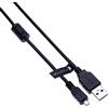 Keple Cavo USB di Ricarica e Dati Compatibile con Olympus SZ-12 / SZ-14 / SZ-20 / SZ-30MR / SZ-31MR / TG-1 | Cavo sincronizzazione dati trasferimento immagini e foto | modelli compatibili