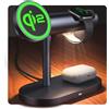 iVANKY Certificato Qi2 Caricatore Wireless Station Stand 4 in 1 con Luce Notturna per MagSafe Charger, Stazione di 3 in 1 Ricarica Rapida per iPhone, Apple Watch, AirPods(Caricatore PD 33W incluso)
