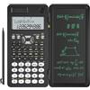 NEWYES Calcolatrice Scientifica 349 Funzioni,Aggiornata 991MS Calcolatrici con Lavagnetta da Scrittura, con Batteria Solare, Professionale, Portatile, Pieghevole, per Studenti, Insegnanti