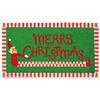 Fisura - Zerbino d'ingresso "Merry Christmas" in cocco con base antiscivolo in PVC. Tappeto natalizio rosso e verde con messaggio festivo, perfetto come regalo originale. Misure: 70 x 40 cm.