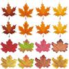 50 Foglie Autunnali Artificiali In 4 Colori – Decorazioni Fai Da Te In Poliestere, Dimensioni 11x9 Cm, Per Centrotavola E Addobbi - 4