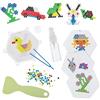 Baker Ross FN555 Confezione risparmio di perline ad acqua - 1 kit, perline adesive multicolori per lavori manuali per bambini