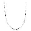 Dada Gioielli - Collana Rosario in Argento 925 con Medaglia Madonna Miracolosa e Croce e Medaglia della Vergine Maria - Girocollo per Uomo e Donna misura regolabile (Girocollo)