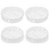 QUARKZMAN Tonda Griglia Aerazione 2, 8Pz Bianco Plastica 50mm Copertura Prese Aria - Griglia Ventilazione Circolare - Aria Facili per Bagno, Casa, Ufficio, Armadio, Guardaroba