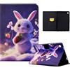 CXTCASE Custodia per Samsung Galaxy Tab A9 2023 (SM-X110/SM-X115) 8.7, custodia protettiva con funzione di supporto per Samsung Galaxy Tab A9 2023, conigli alla fragola