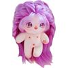 niannyyhouse Bambola di Peluche da 20 cm, con Capelli Lisci, umanoide, indossabile, da Indossare e da Regalare (2 con Scheletro)