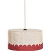NOBODINOZ - Paralume Vibes - Rosso - Lino francese