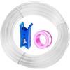 HAXIHA 20 Metri Tubo Aria Compressa Chiaro,Attacco Rapido Tubo Aria 4mm Diametro Esterno 2.5mm Diametro Interno, Pneumatico per Aria Compressa, Adatto Per il di vari Utensili Pneumatici