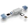 chenyang Adattatore per lettore di schede Nano e TF Micro SD Card a USB C e USB 2.0, Plug & Play