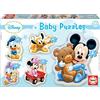 Educa - Baby Puzzle Topolino Mickey Mouse | 5in1 Baby Puzzle 3/4/5 pezzi | Mickey Disney, Primo Puzzle | dai 2 anni (13813)