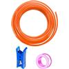 HAXIHA 20 Metri Tubo Aria Compressa Arancione,Attacco Rapido Tubo Aria 4mm Diametro Esterno 2.5mm Diametro Interno,Pneumatico per Aria Compressa, Adatto Per il di vari Utensili Pneumatici