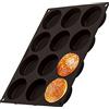 Lurch 85087 FlexiForm Burger Buns - Stampo per 12 panini per hamburger (diametro 6,3 cm), in 100% silicone platino senza BPA, colore: Marrone
