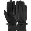 Reusch Guanti sportivi unisex per bambini, extra traspiranti, per tutti i giorni, in pile, colore nero, 6,5