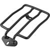 KATUR Scaffale di Supporto per Portapacchi per Moto Adatto per Sedile Singolo Posteriore 180mm (7 ) Nero Adatto per Harley Harley XL Sportsters Iron 48 883 XL1200 2004-2018