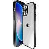 Angeston Custodia Compatibile con iPhone 13 Pro Max,Custodia Protettiva Rigida a Specchio Elettrolitico per iPhone 13 Pro Max,Custodia Antigraffio Antiurto - Nero
