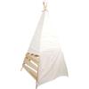 small foot Outdoor Teepee Tent Made of Wood and Tent Fabric, Spacious Play Tent for the Garden, for Children from 2 Years, 12405 Toys