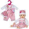 BABY born Kitten Onesie - Abito per bambola con maniche lunghe, salopette e cappellino abbinato - Abiti per bambole di alta qualità - Adatto a tutte le bambole da 43 cm