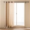 Douceur d'Intérieur, Tenda con occhielli (140 x 280 cm) Ondina Bianco, Policotone con stampa metallizzata
