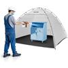 VEVOR Tenda per Cabina di Verniciatura a Spruzzo Portatile Area Lavoro 295x292x202 cm, Tenda per Verniciatura a Spruzzo Cabina Pieghevole con Pavimento Integrato Porta Avvolgibile, Armadi, Mobiletti